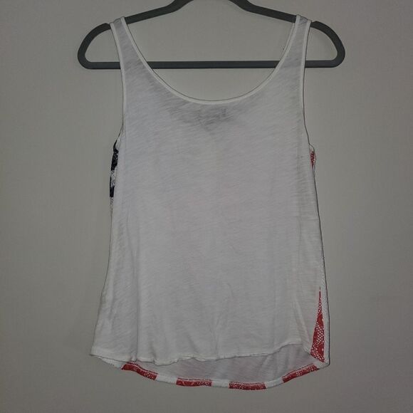 LUCKY BRAND BOHO AMERICAN FLAG TANK TOP SIZE SMALL MEDIUM - Picture 5 of 5